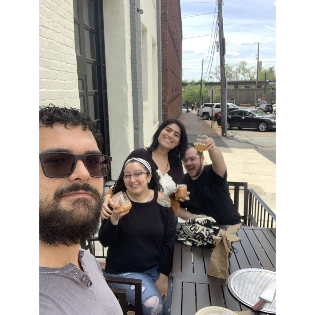 Celebrated the end of the 2020 lock down with friends at a brewery!