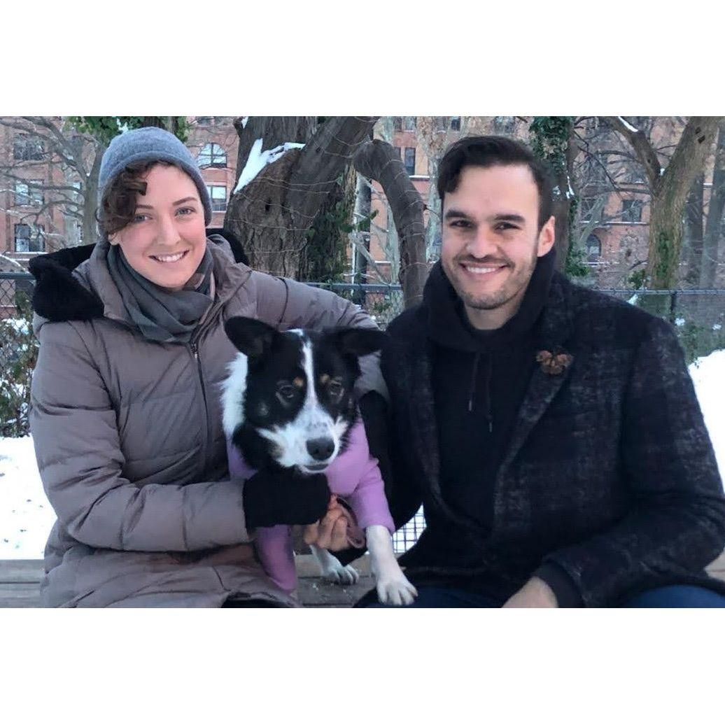 Beans's First Snow in NYC