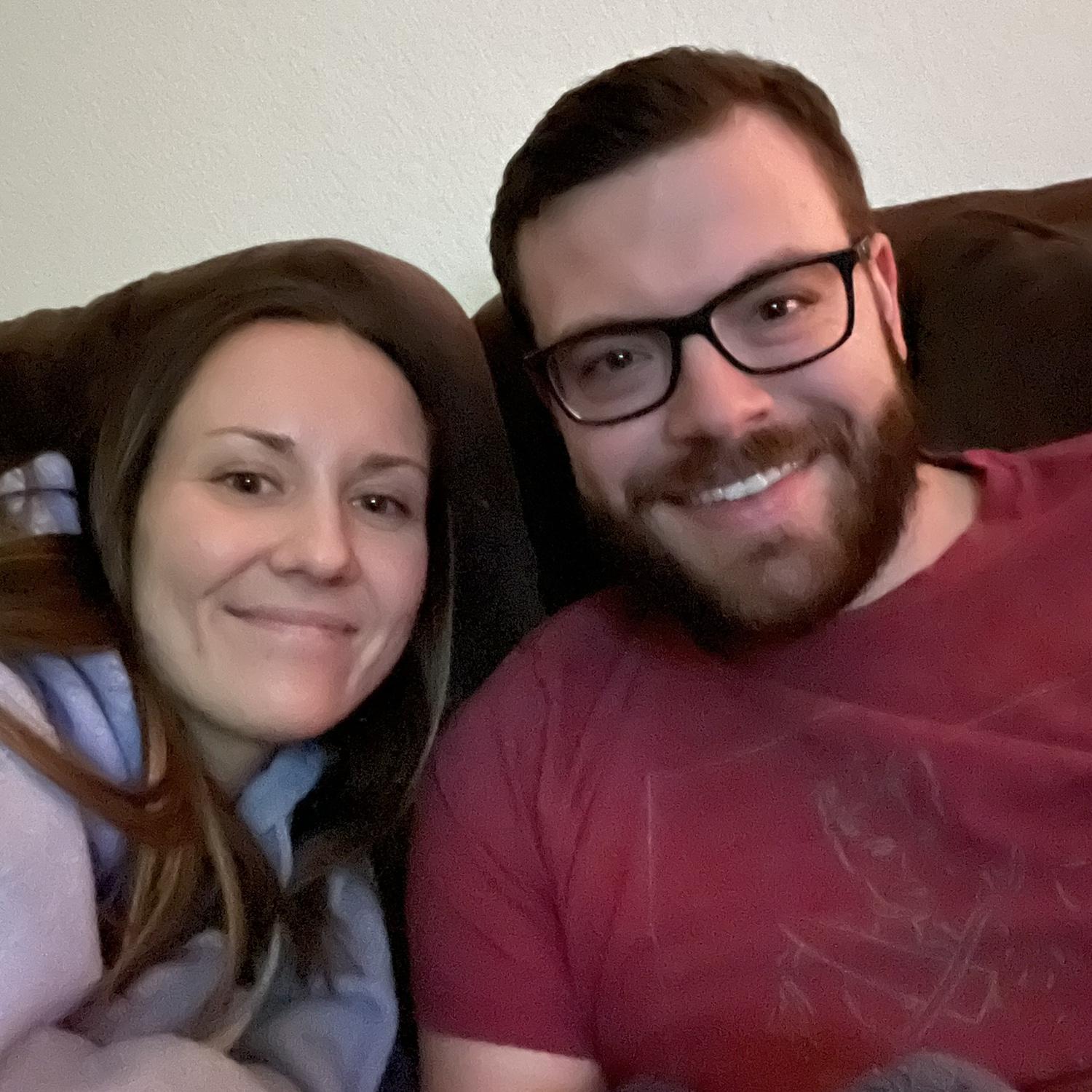 Our first photo together! New Years Eve 2023.