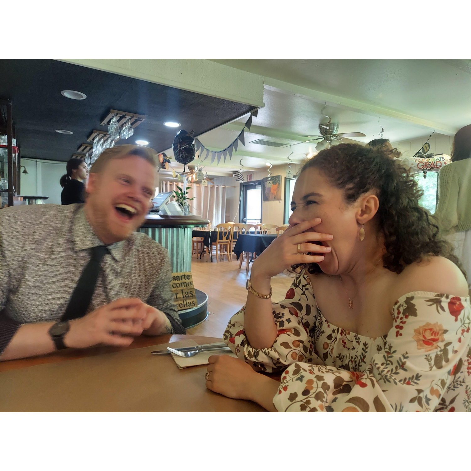 Michelle and Ryan at our favorite bruch spot, Heavenly Roadside Cafe - June 2023