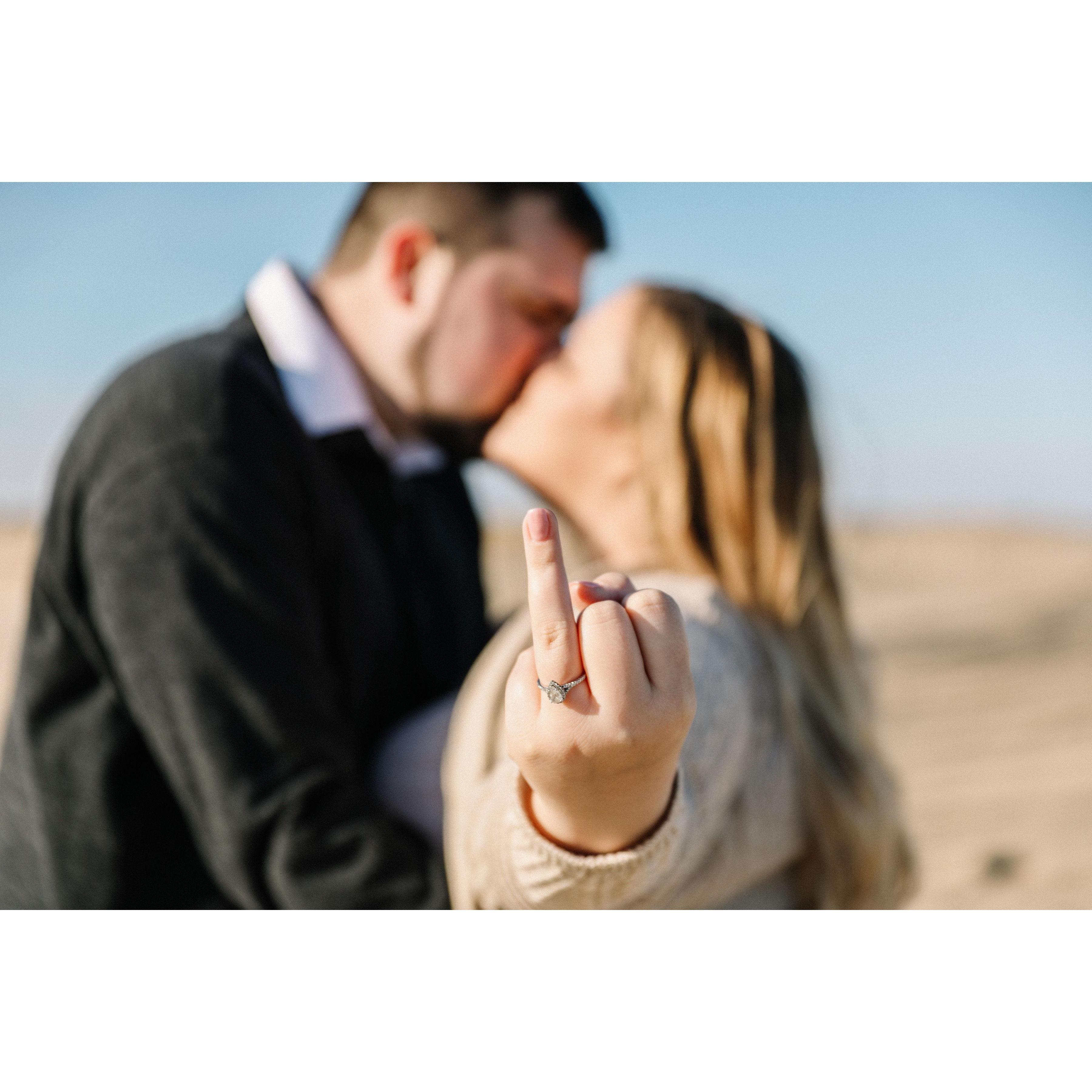 February 8th 2020. Our Engagement Shoot.
Pinterest made her do it.