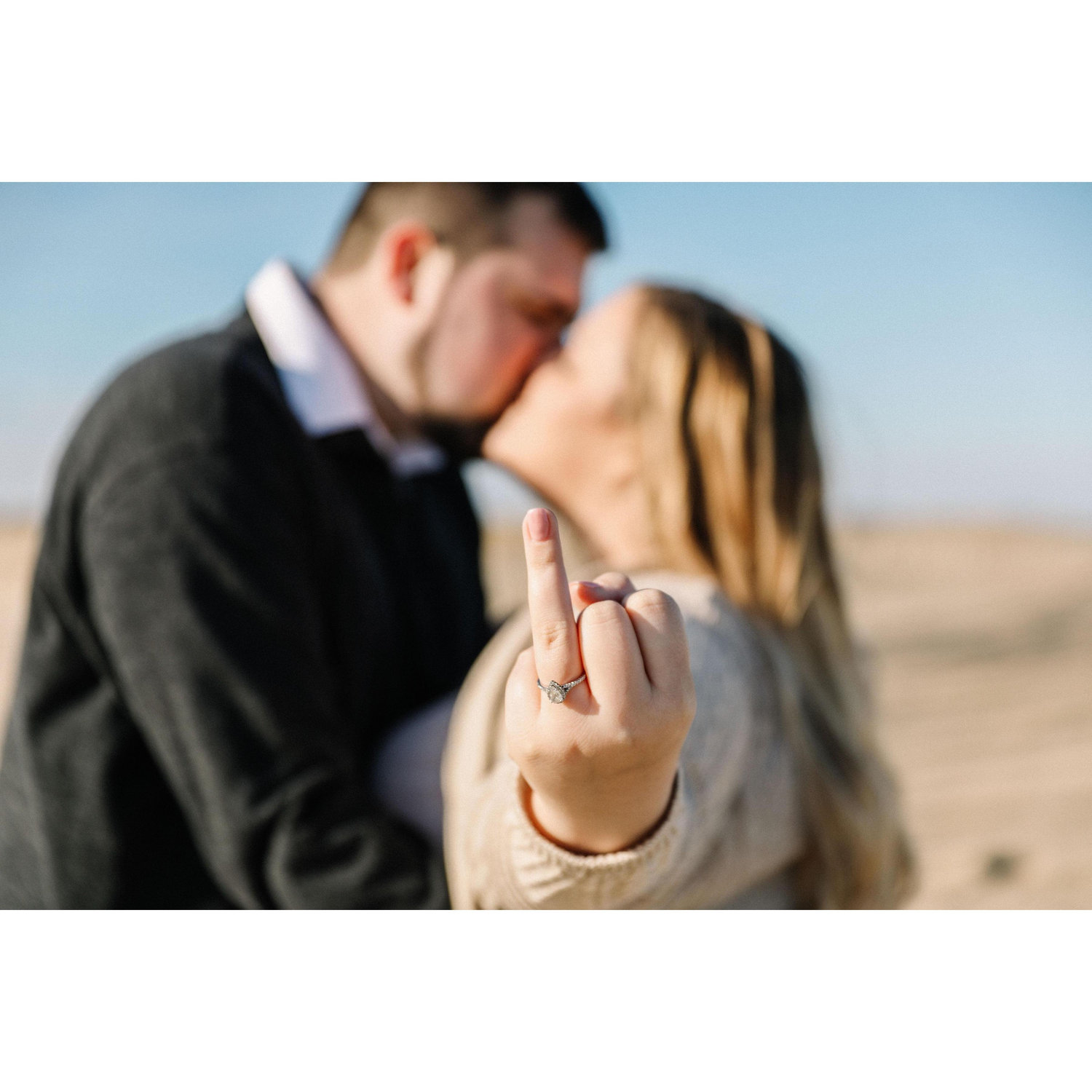 February 8th 2020. Our Engagement Shoot.
Pinterest made her do it.