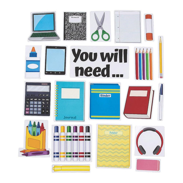 Fun Express Classroom Magnets for Whiteboard - 21 Piece Educational Supply Management Set for Elementary Teachers | Magnetic School Supplies with Visual Icons Student Organization Learning Activities