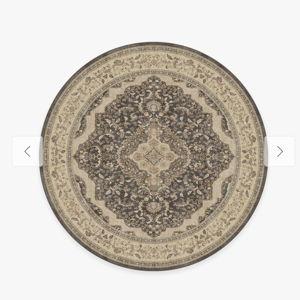 Adeline Dark Wood Rug | All-In-One Rug | 6' Round | Ruggable