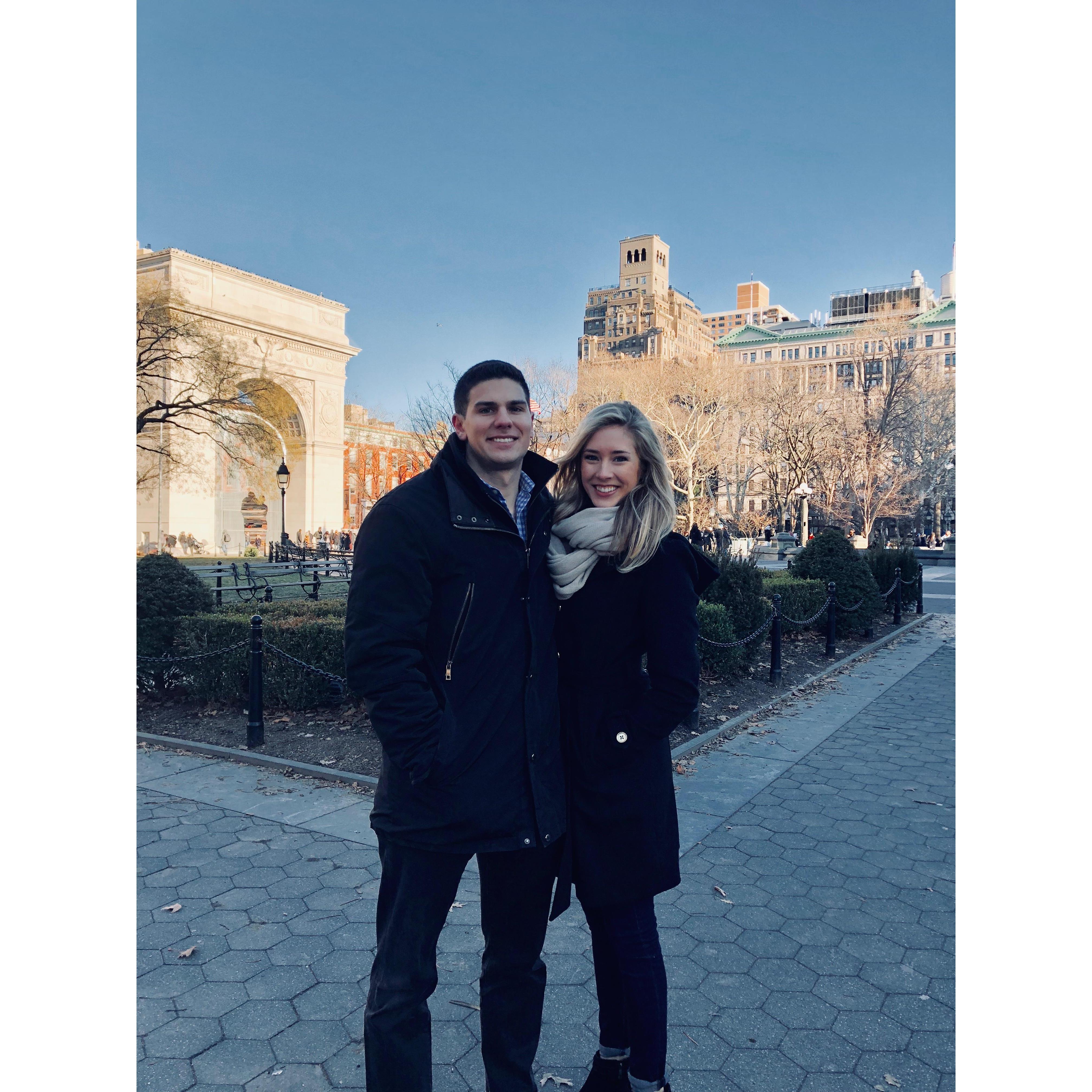 How'd we celebrate our one WEEK anniversary? A visit to NYC!