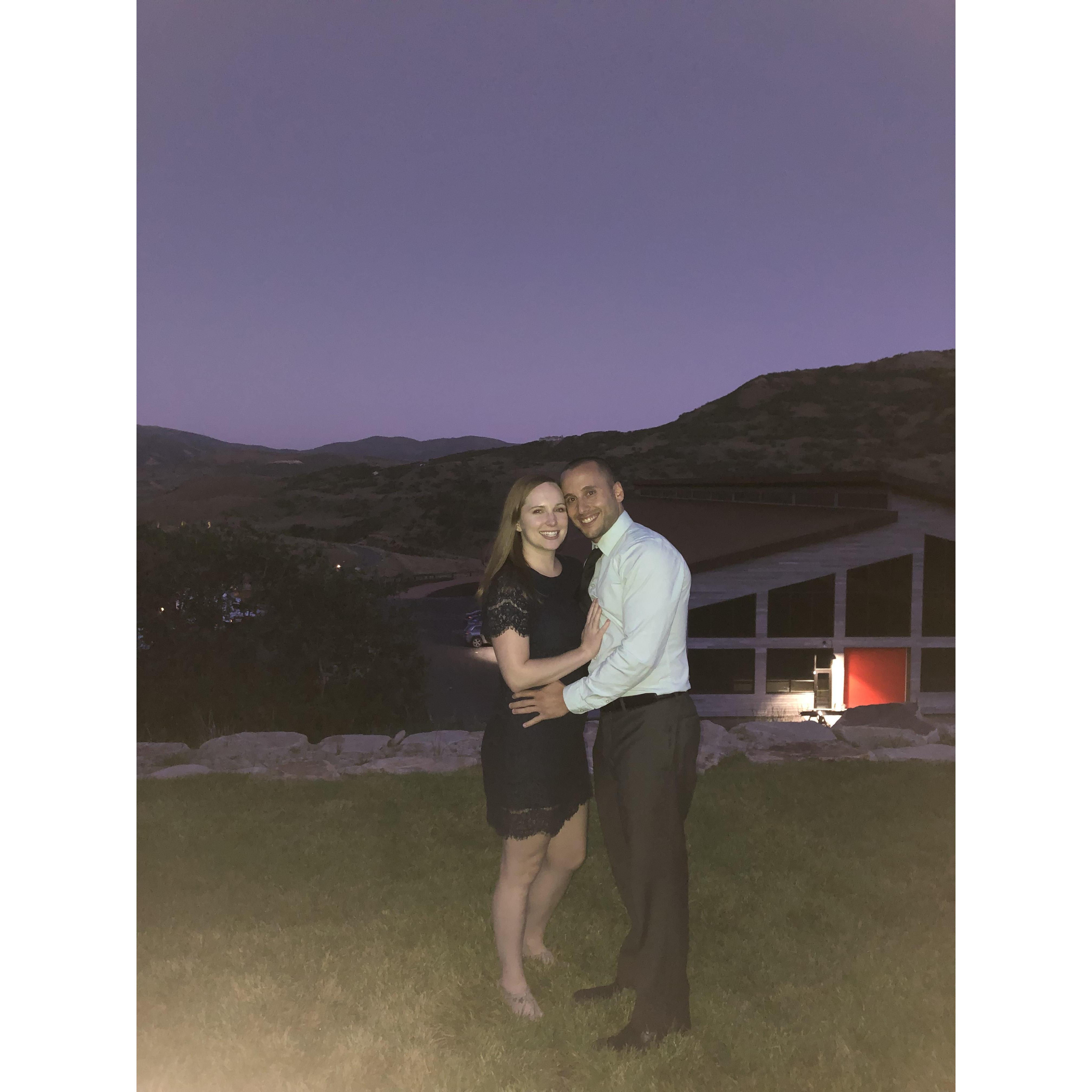 At LD & Stephi's wedding in Utah