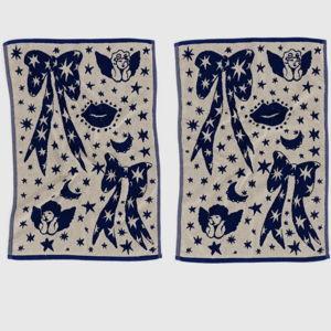 Hand Towel Set of 2 Cherub Bows - Baggu