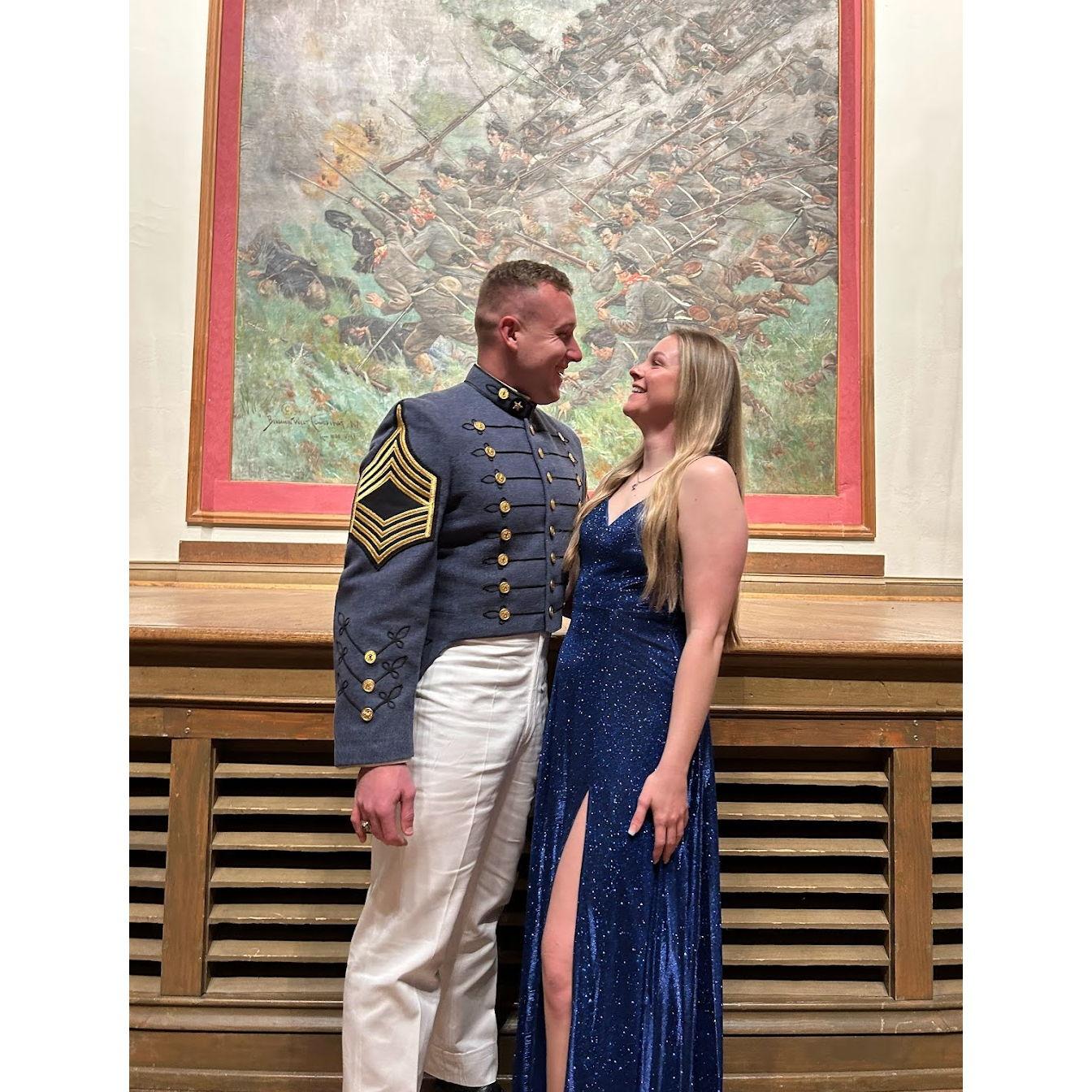 Haley's first trip to VMI! Midwinter!