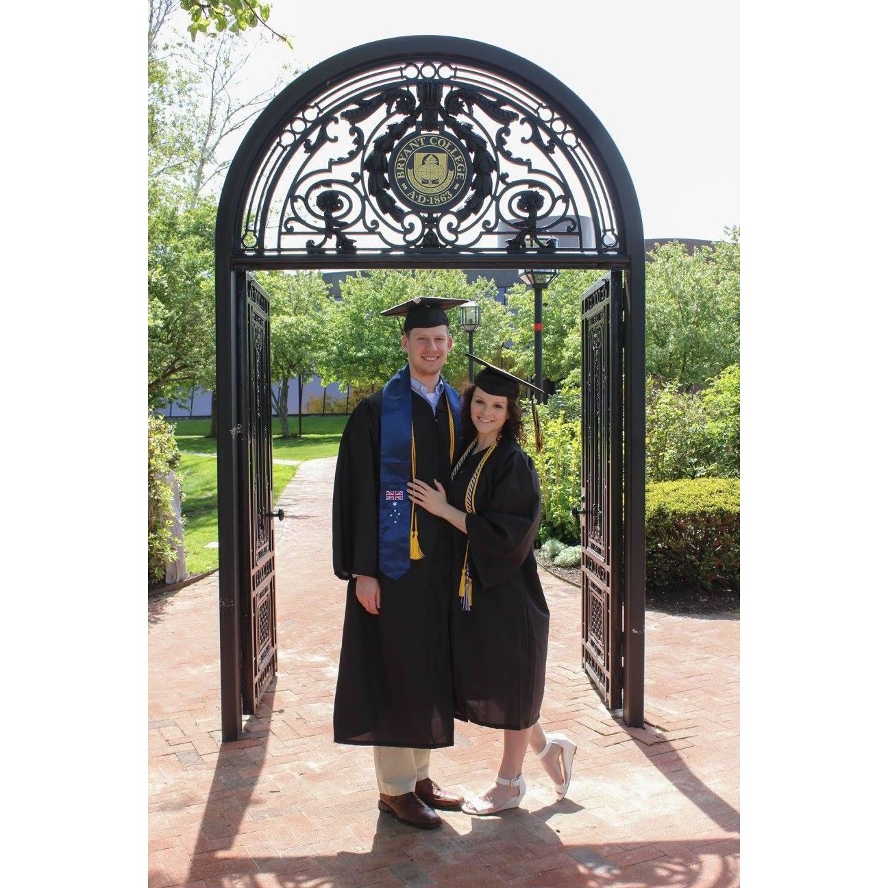 Bryant University graduation, May 2017.