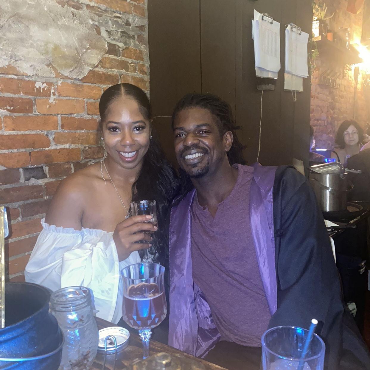 Chris took Angela to a Harry Potter Potion making class...she knew she was in love!