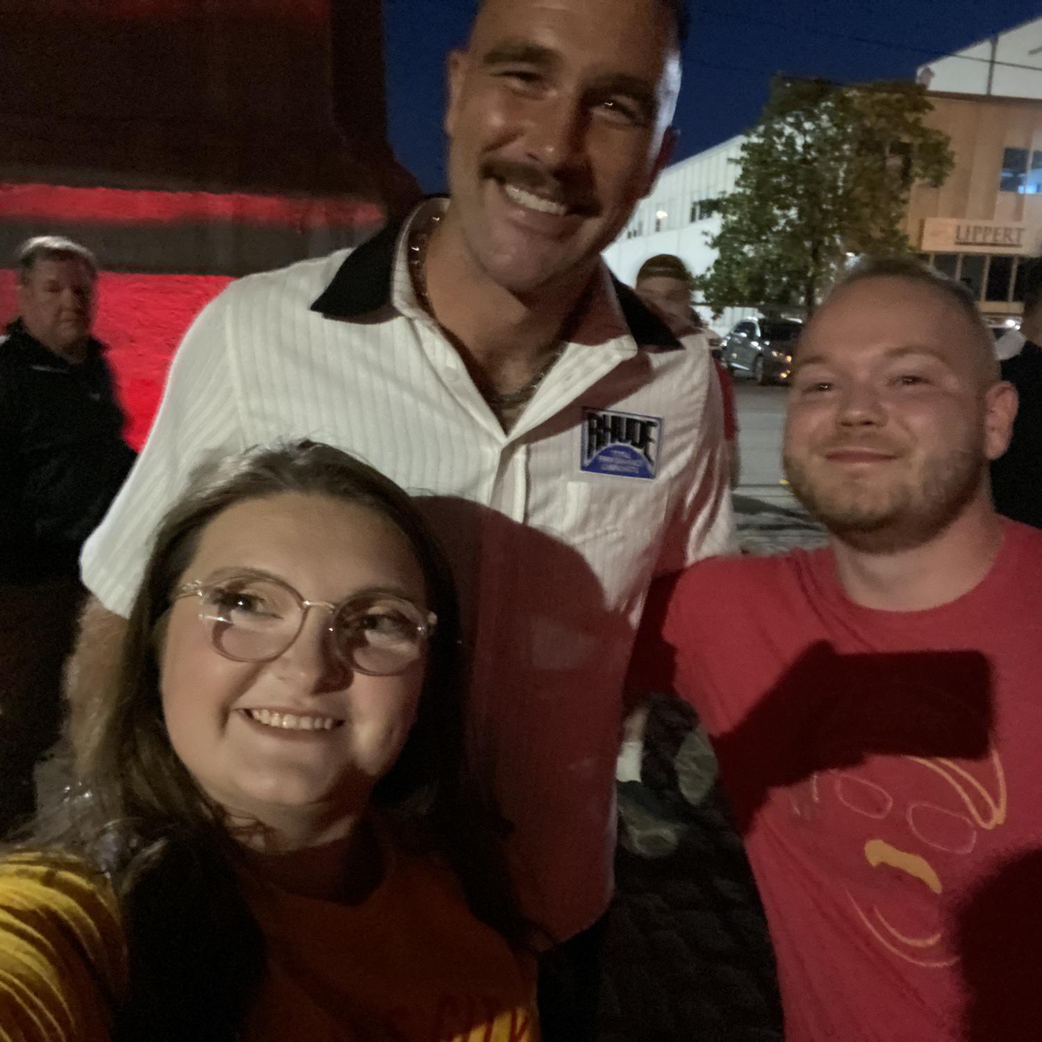 That one time in KC when we met TRAVIS KELCE! Still haven’t gotten over this moment!