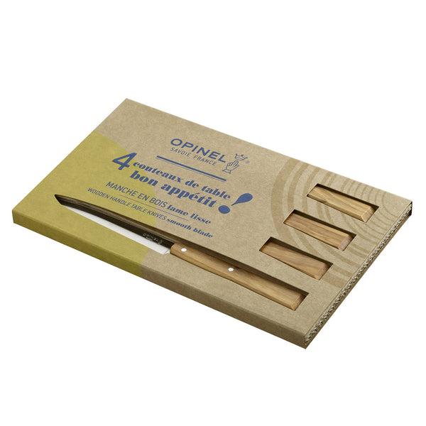 Bon Appetit Wooden Steak Knife Set of 4