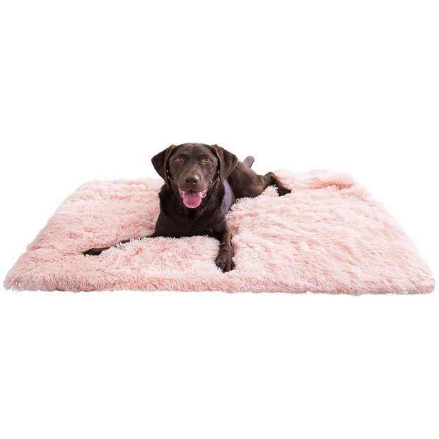 Best Friends by Sheri Calming Shag Dog Blanket – Ultra Soft Faux Fur Pet Throw, Anxiety-Relief, Lightweight Warm Bed Cover for Dogs and Cats, Machine Washable, Candy Pink, 40" x 50"