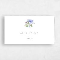 Blue Wedding Place Card - Liana