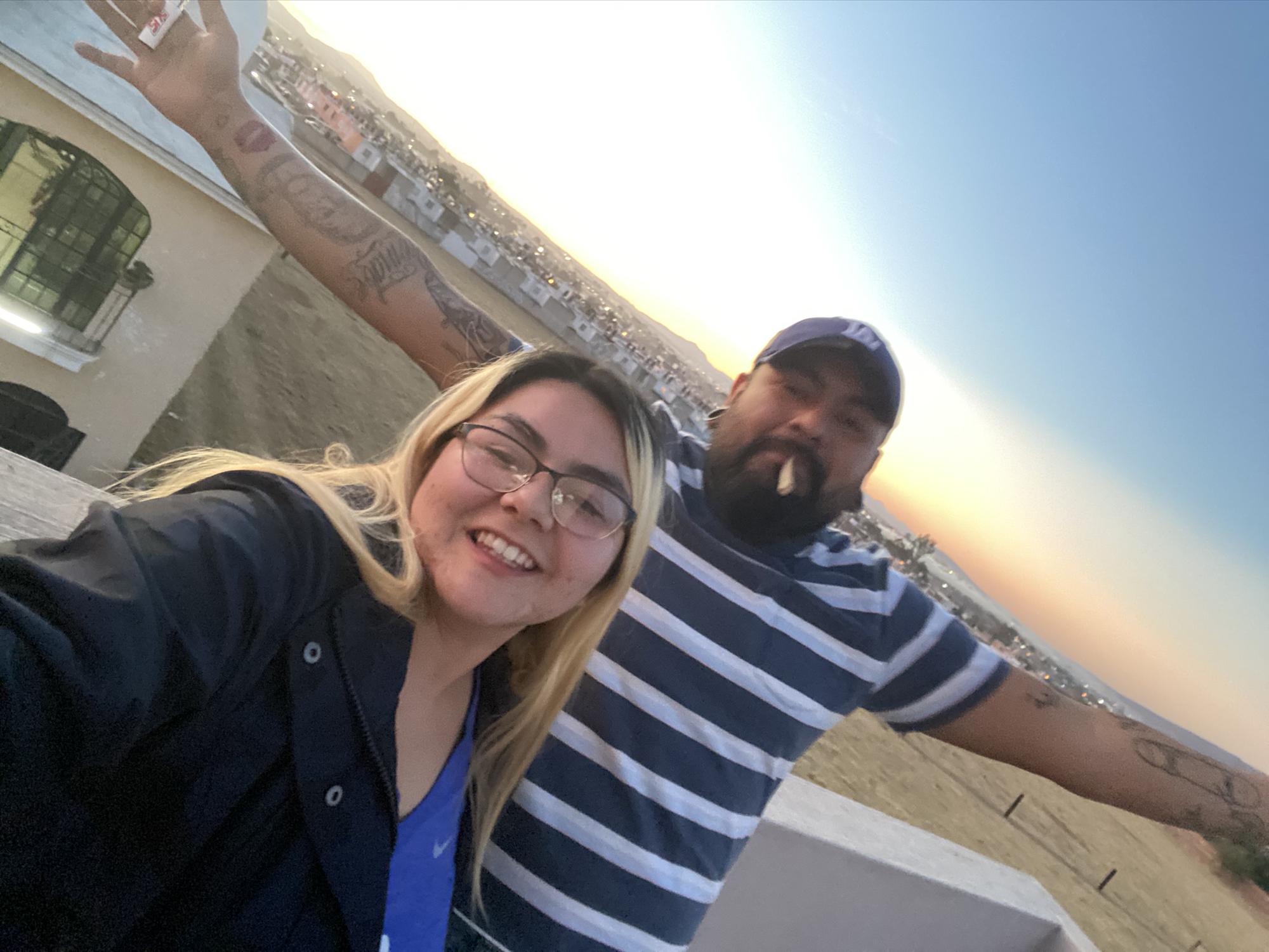 Taking in the beauty on the last night in Guadalajara, 
(The first time we went)