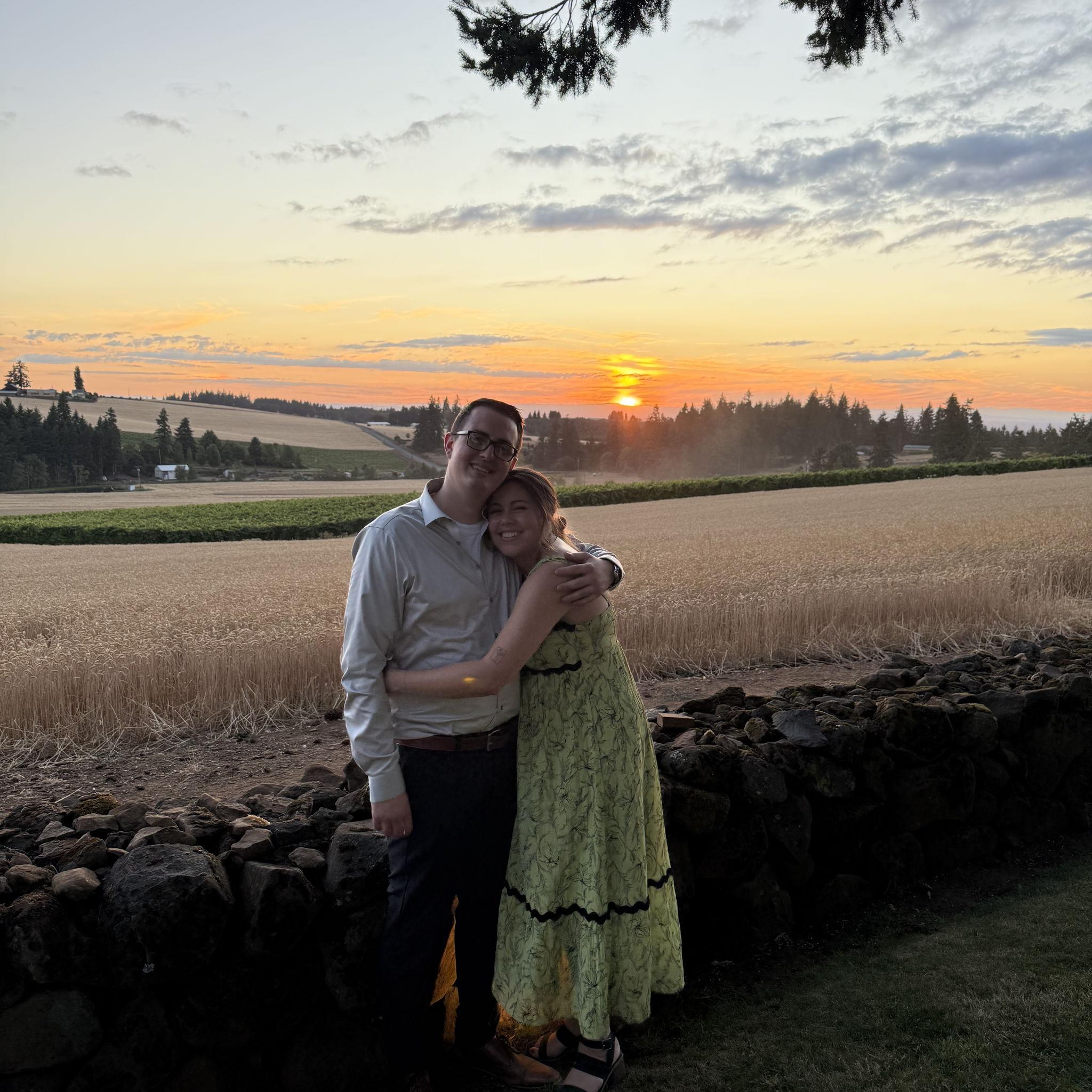 Enjoying sunsets together