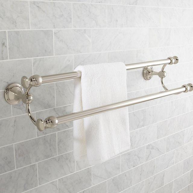 Mercer 26.5" Double Towel Bar, Polished Nickel