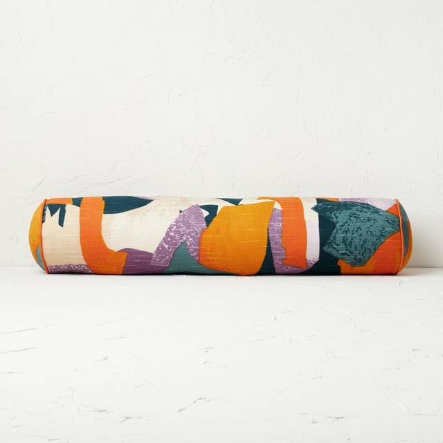Oversized Bolster Jungalow Geo Print Decorative Throw Pillow - Opalhouse™ designed with Jungalow™