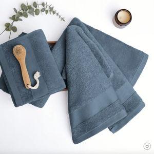 Set Of 4 Light Blue 100% Super Plush Premium Cotton, Hand Towels - Becky Cameron