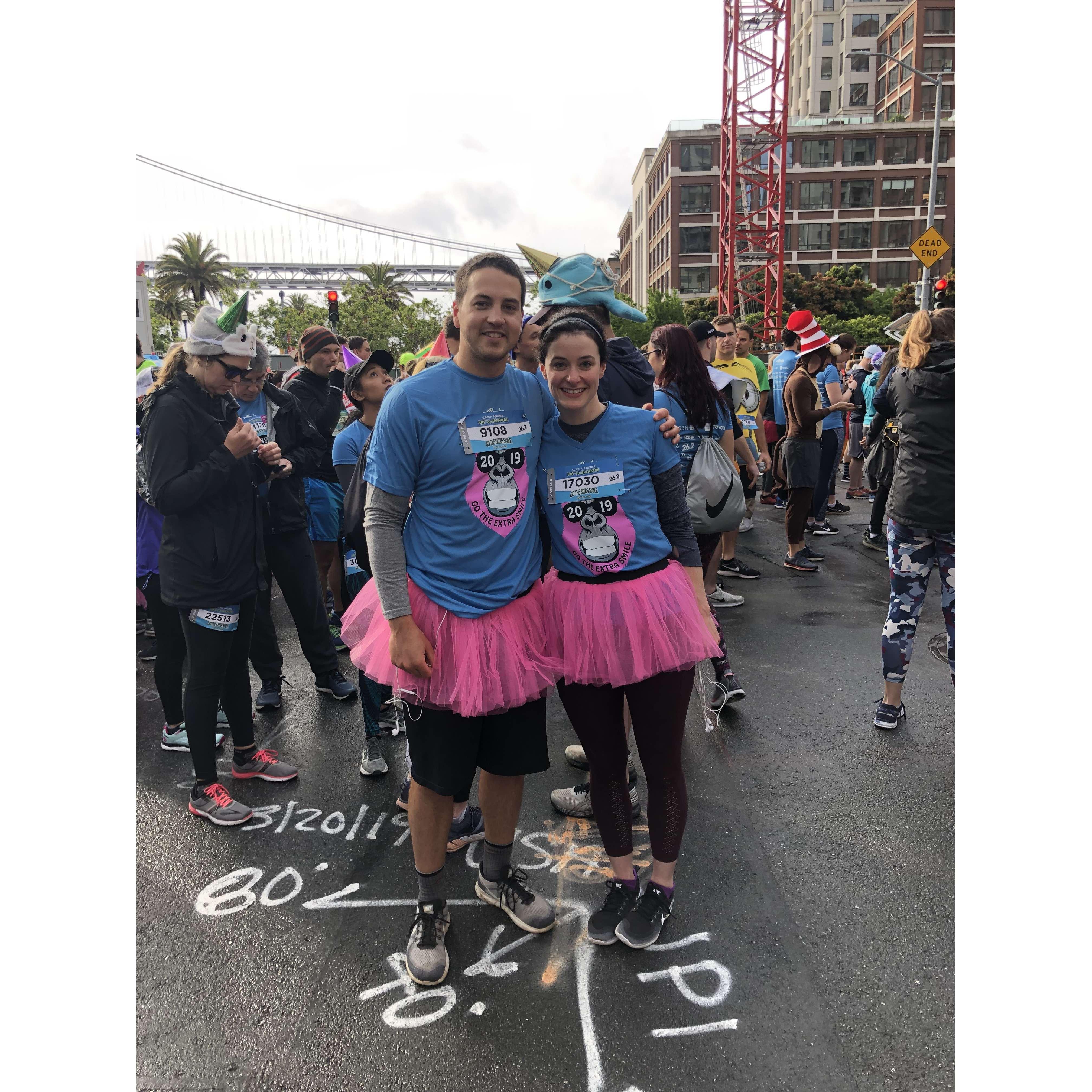 Getting ready to run Bay to Breakers 