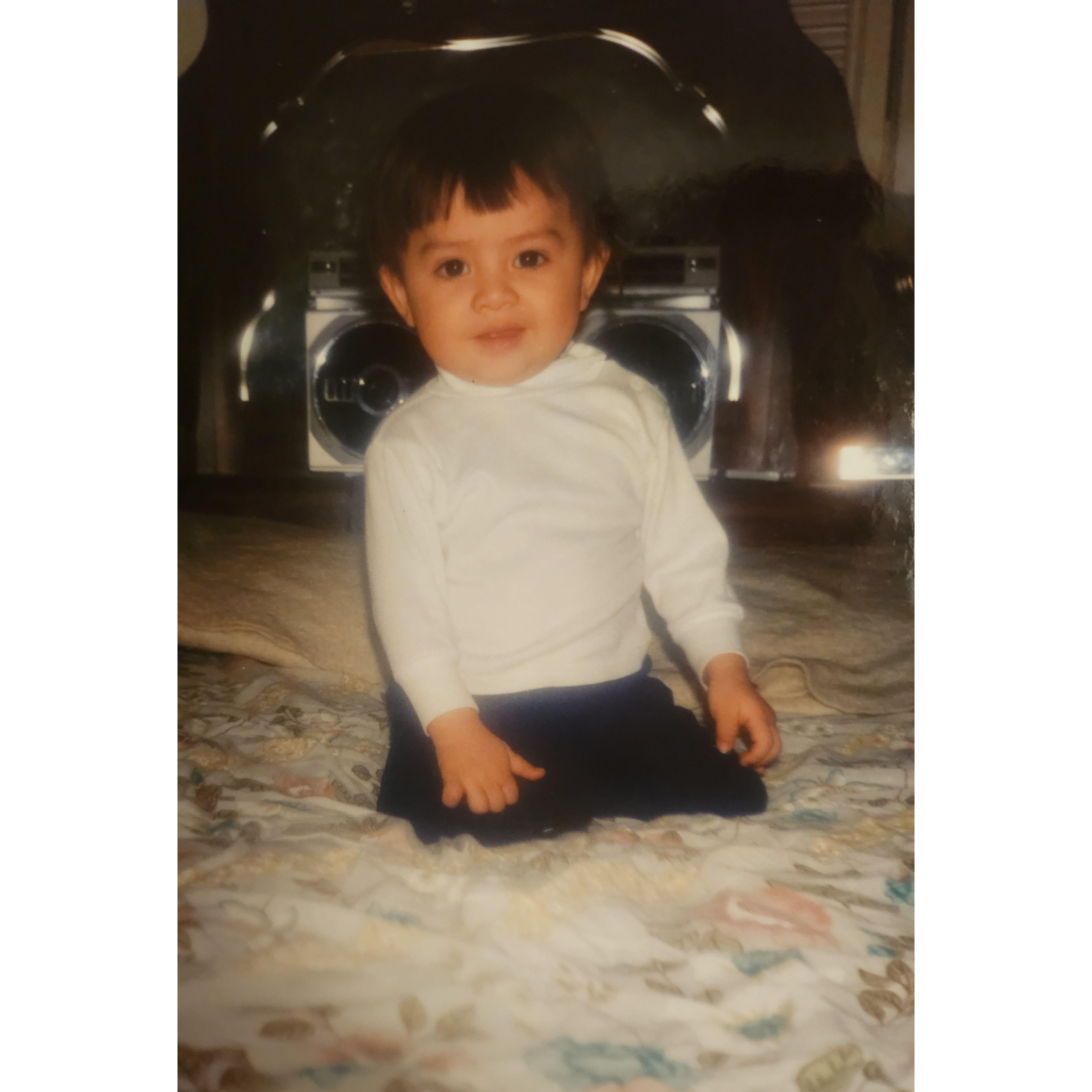 Freddy as a toddler! How cute!