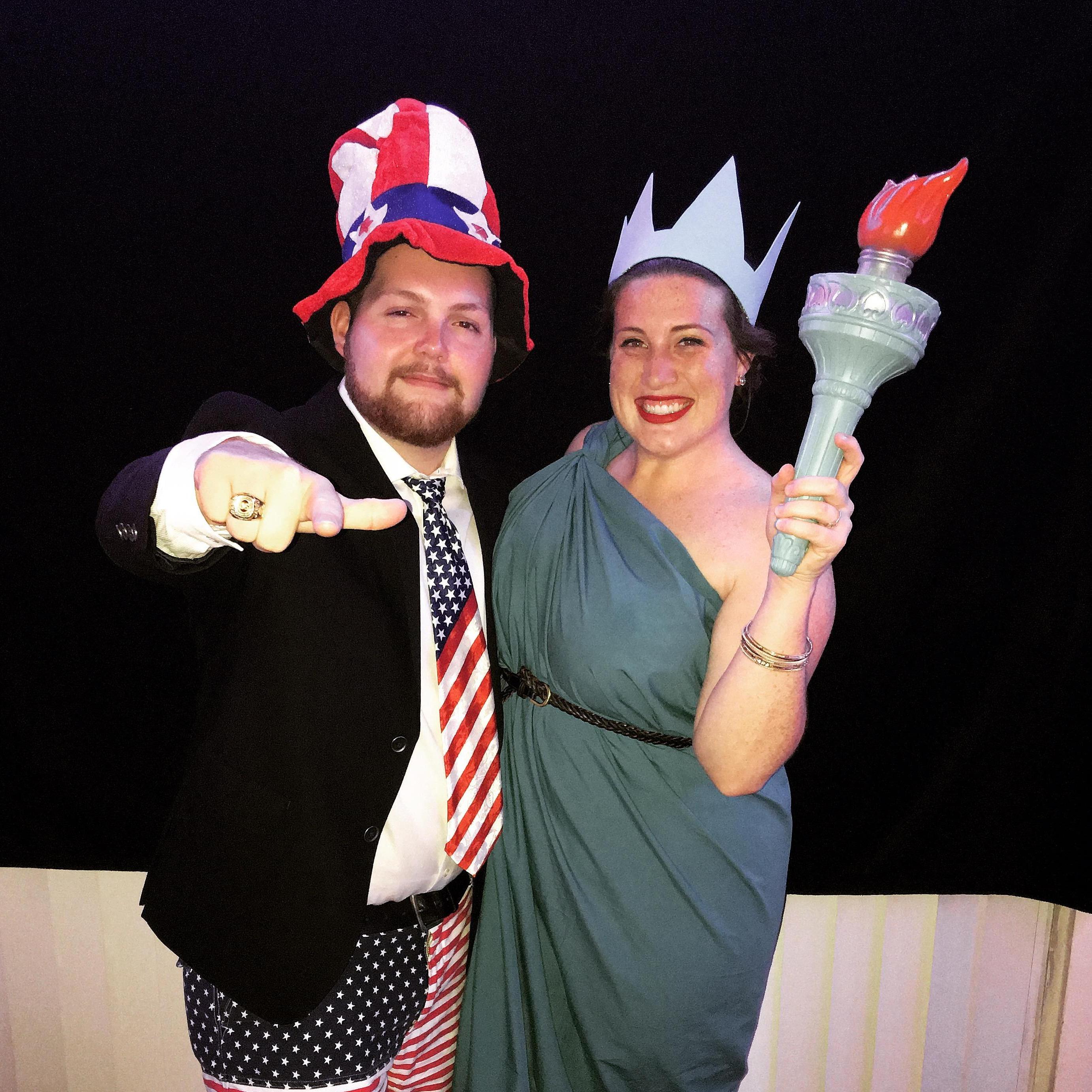 Our all-time favorite Halloween costumes! "We want you" at our wedding!