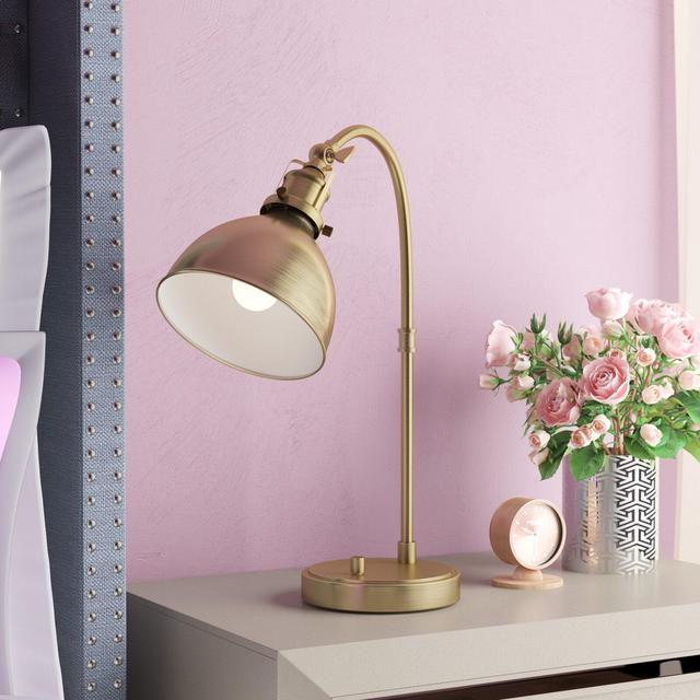 Towcester 20" Antique Brass Desk Lamp