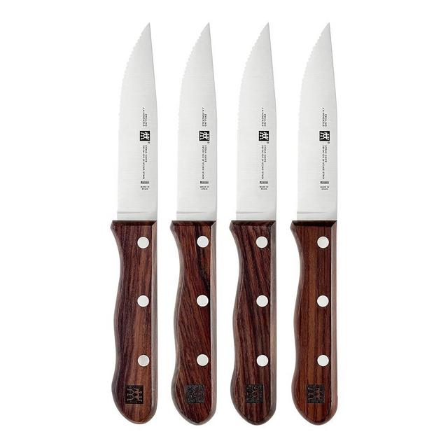 ZWILLING J.A. Henckels ZWILLING Knives Steak Knife Set, Brown/Stainless Steel
