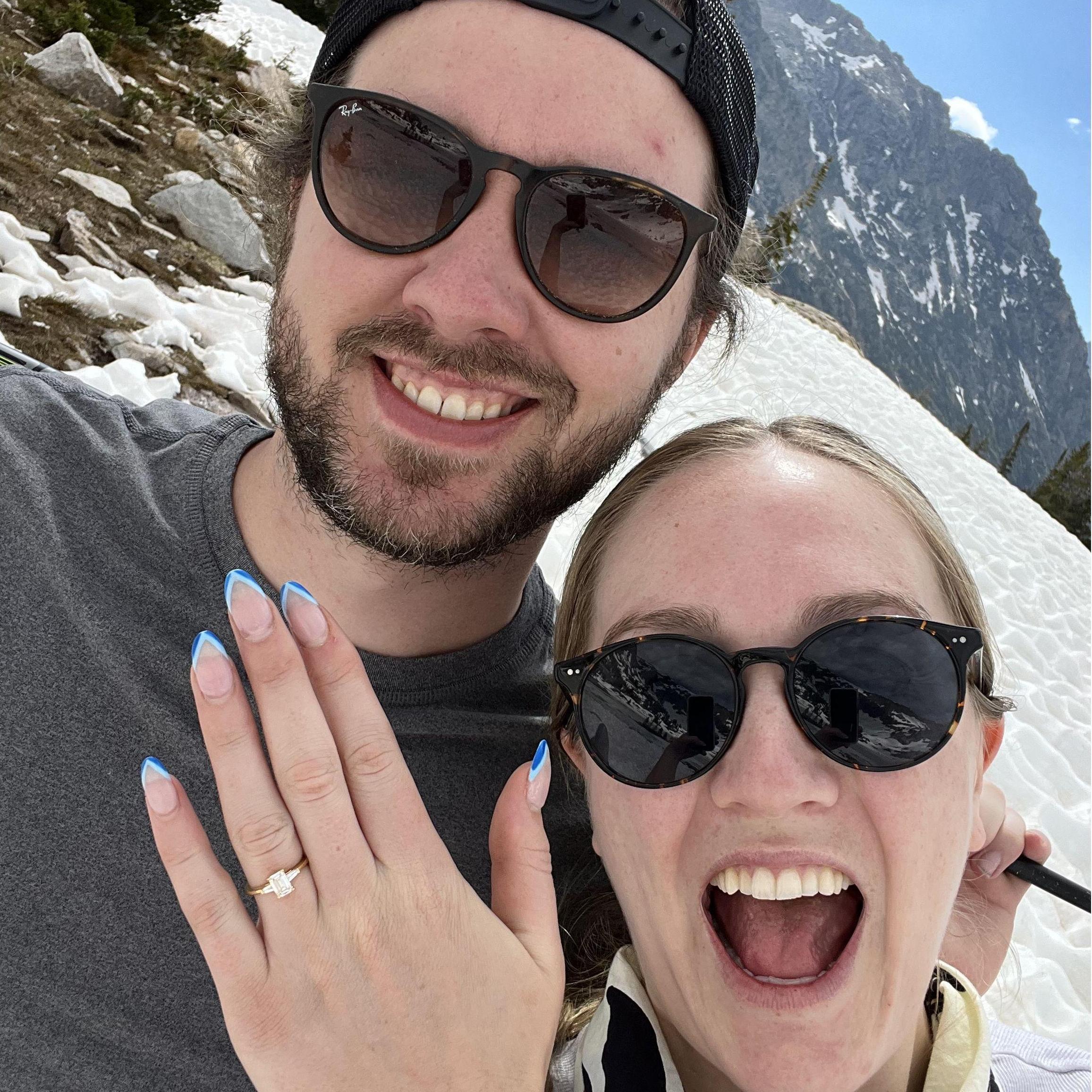 Colby still in "gotta take a picture of the ring everywhere" mode