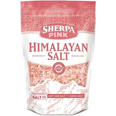 Sherpa Pink Gourmet Himalayan Salt - 2 lb. Bag Coarse Grain - For Grinders and Salt Mills