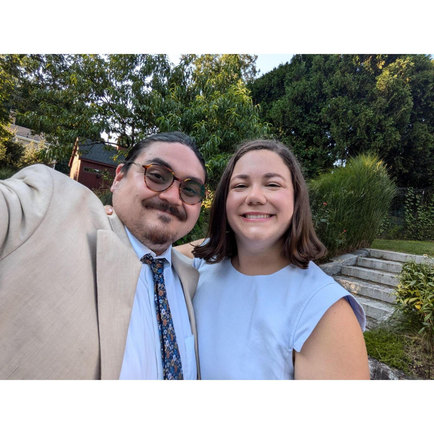 Attending our first wedding as a married couple, celebrating Sam's cousin Molly and her husband Tushar in Connecticut a week after our own wedding <3