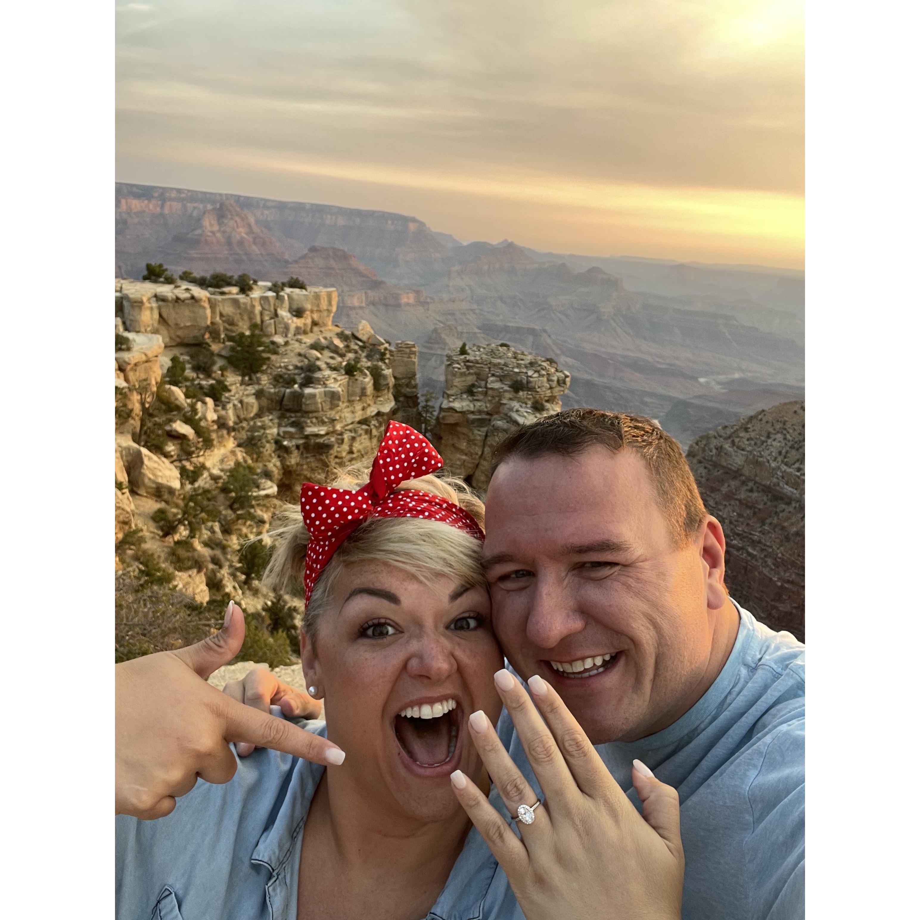 The Morning After our Engagement!
