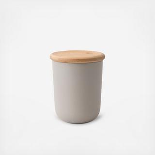 Leo Tall Bamboo Covered Canister