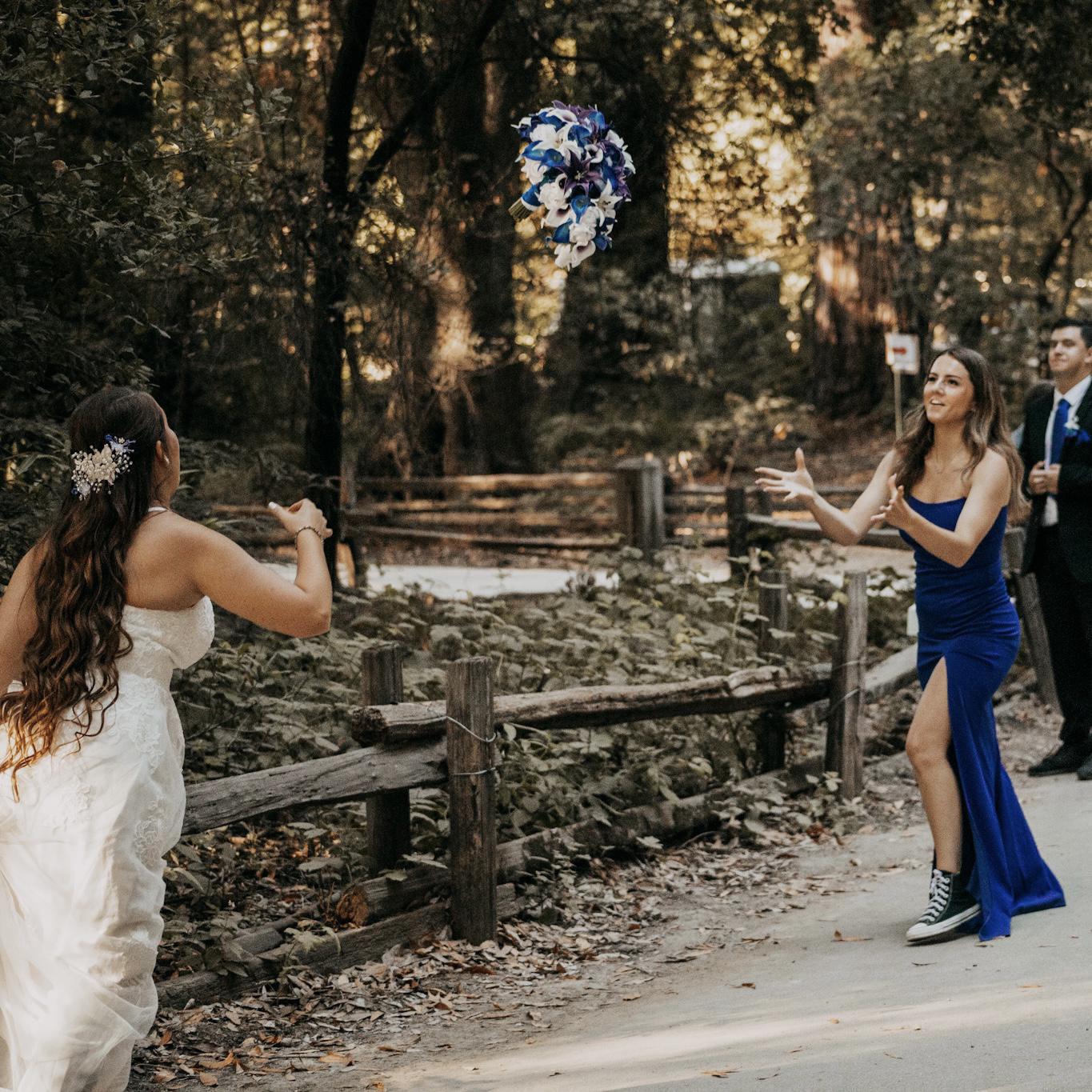 Always throw your bouquet! Hannah is now engaged and planning her own wedding!!!