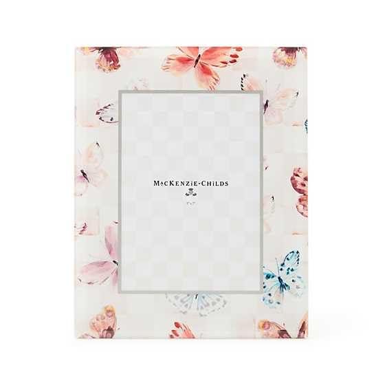MACKENZIE-CHILDS Eternity Printed-Glass 5" x 7" Frame, Cute Family Picture Frame