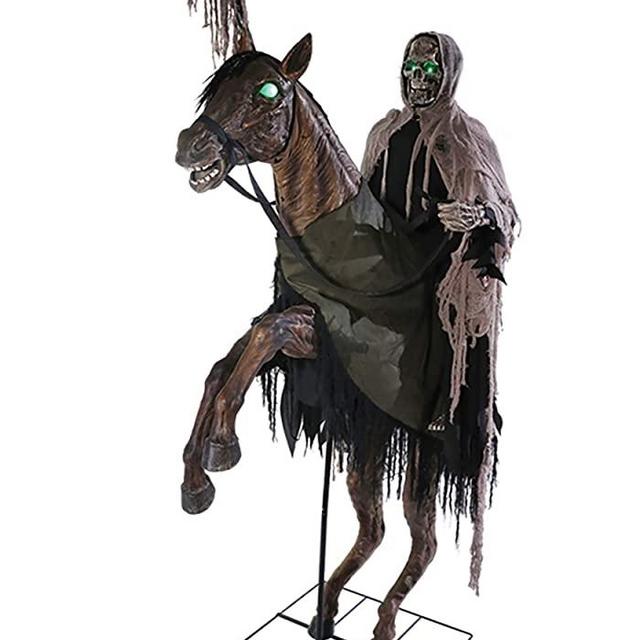 Seasonal Visions Animated Reaper's Ride Prop, Brown