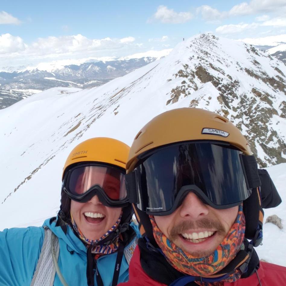 Snowboarding the East Wall in Colorado