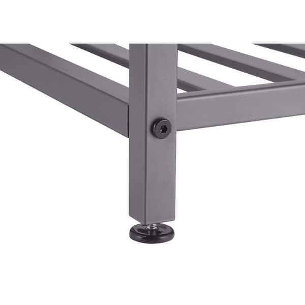TRINITY Slate Grey 3-tier 36-inch Shoe Bench