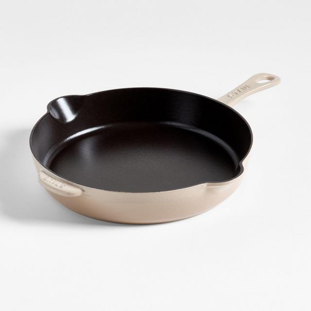 Staub ® 11" Sesame Enameled Cast Iron Traditional Deep Skillet