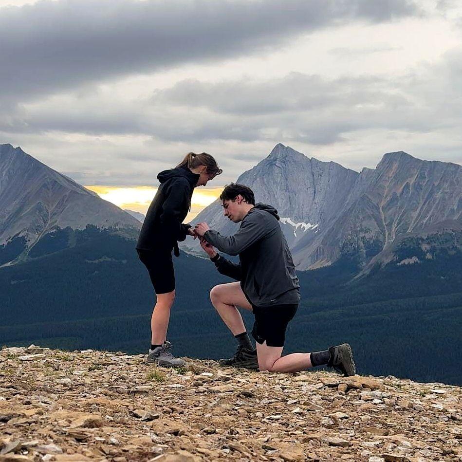 The mountaintop proposal, Kananaskis (Canada), 2024