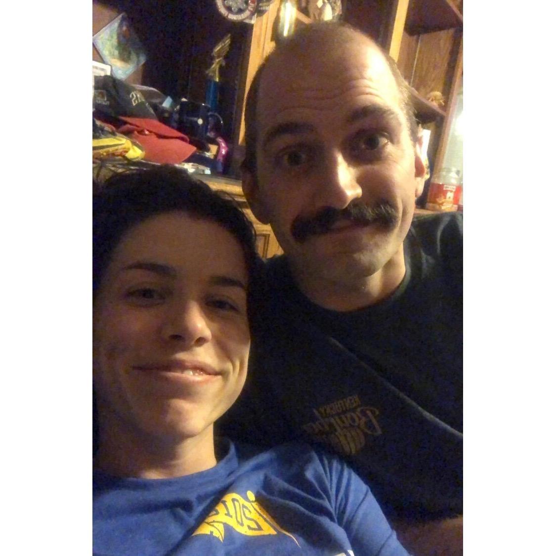 Tabitha is a fan of the 'stache, but unfortunately she's about the only one so John never really goes out in public with it for very long.