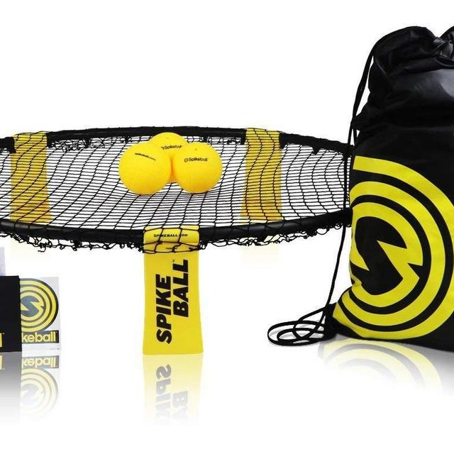 Spikeball 3 Ball Kit - Includes Playing Net, 3 Balls, Drawstring Bag, Rule Book