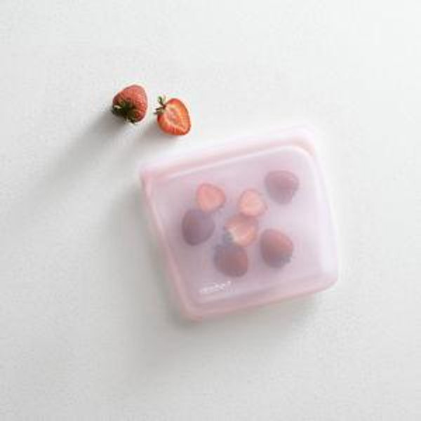 Reusable Silicone Sandwich Bag in Pink