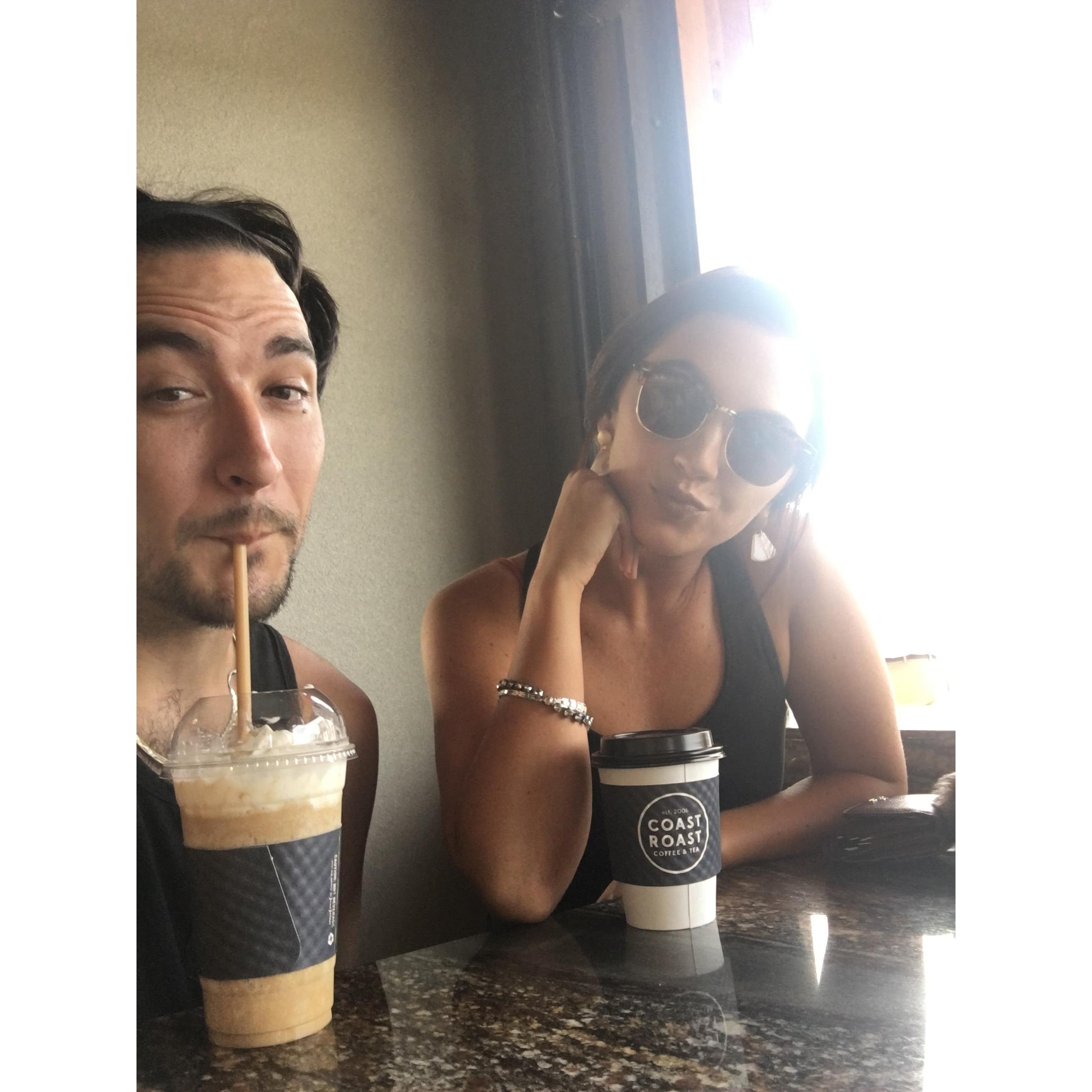 Trying a new coffee shop in Gulfport