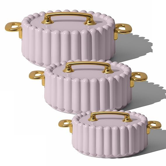 Royal Casserole Collection | Insulated Hot Cases | Stainless Steel Inner | Serve Chapati, roti, Biryani, Pulao Hot Pot Royal Casserole Gift Item– Set of 3 (600ml+1200ml+1700ml) Lid Grey