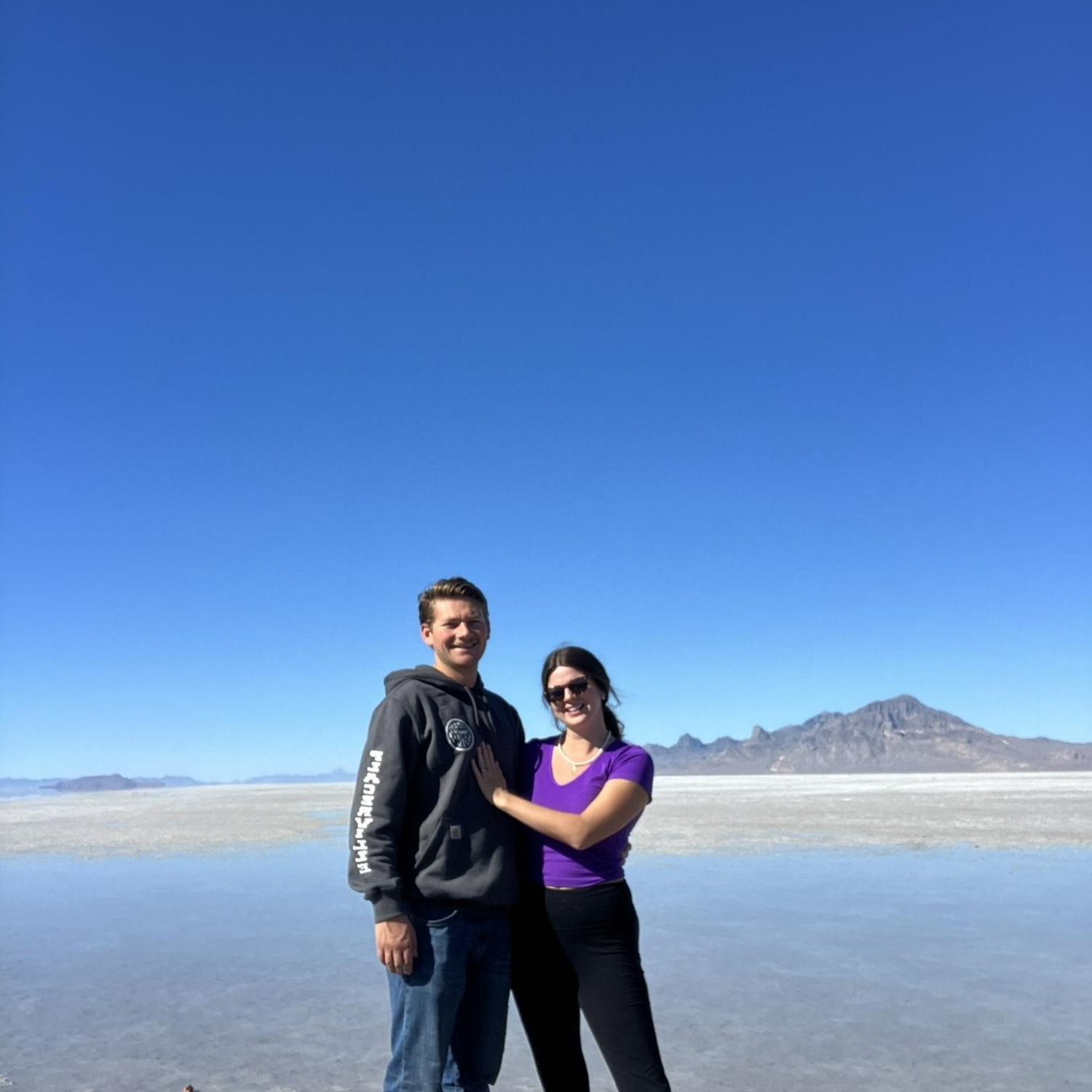 The Salt Flats while driving from Wisco to Cali