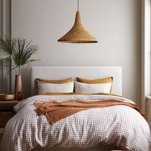 European Linen Queen Duvet Cover Set | Cafe Gingham
