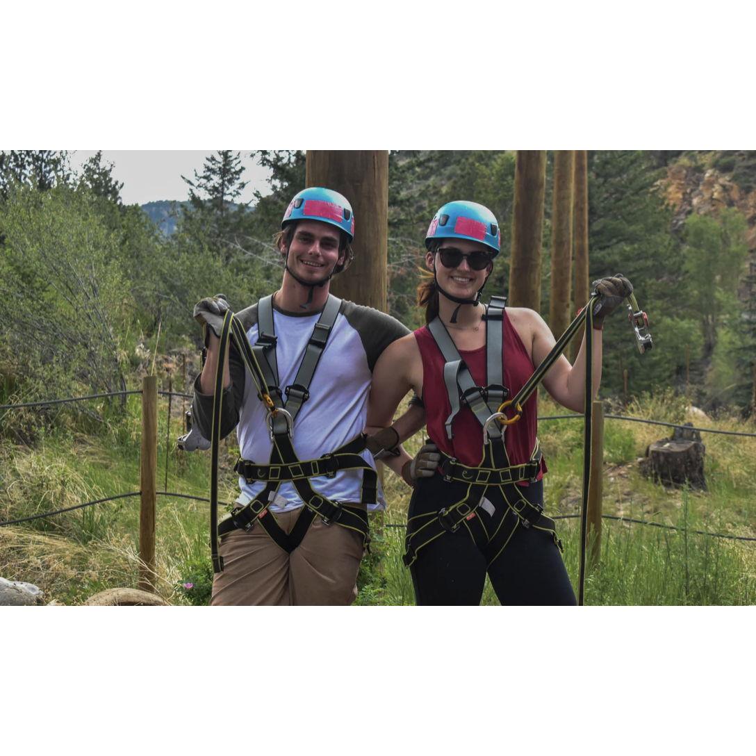 Shannon takes Jason to an aerial playground for their 4th anniversary