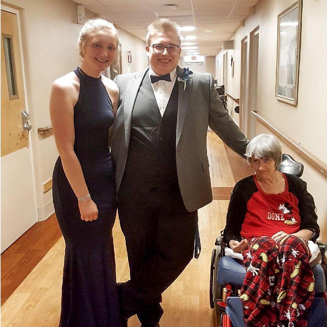 Our first prom with Ben's mom (2017)