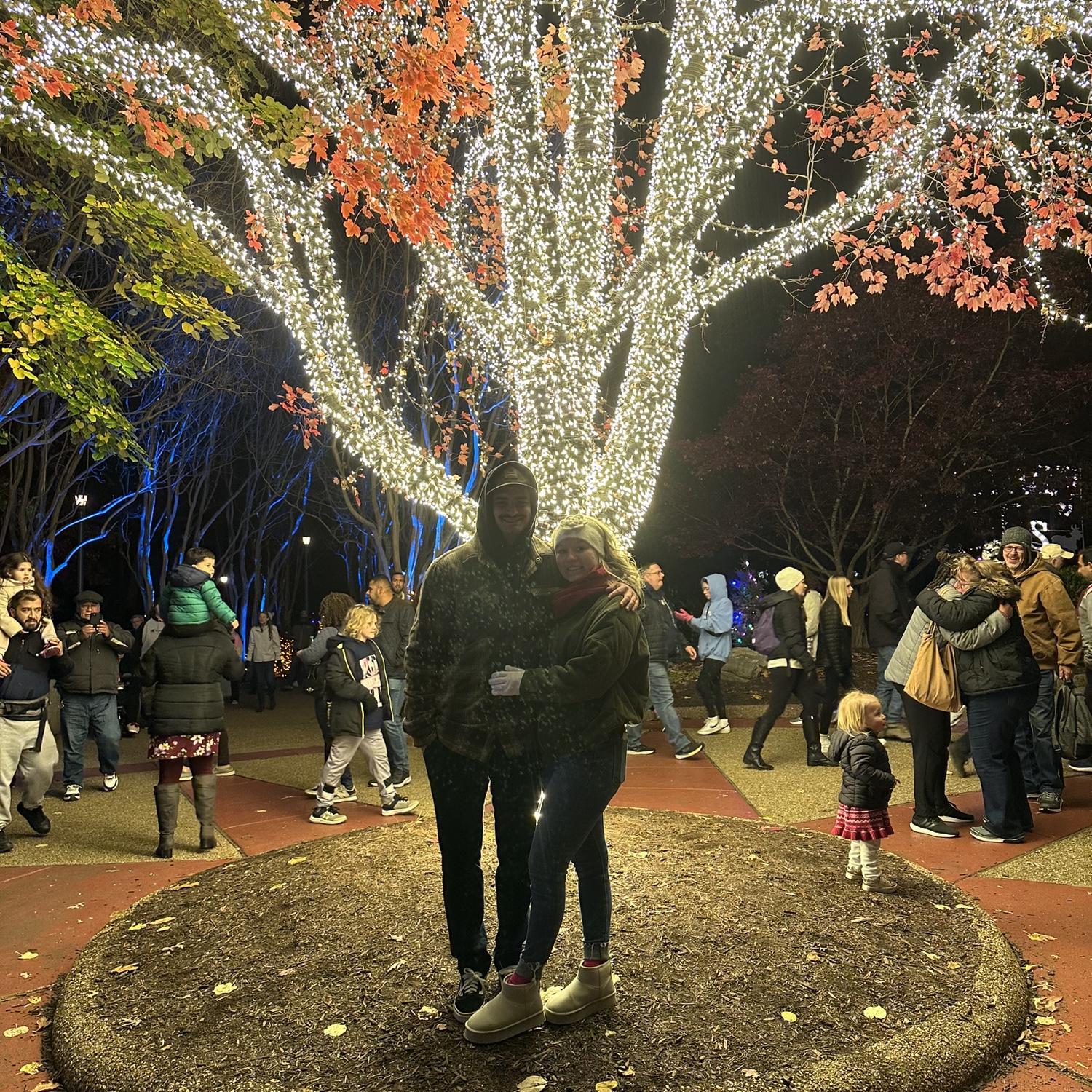A trip with Joey's family to Christmas town, December 2024!